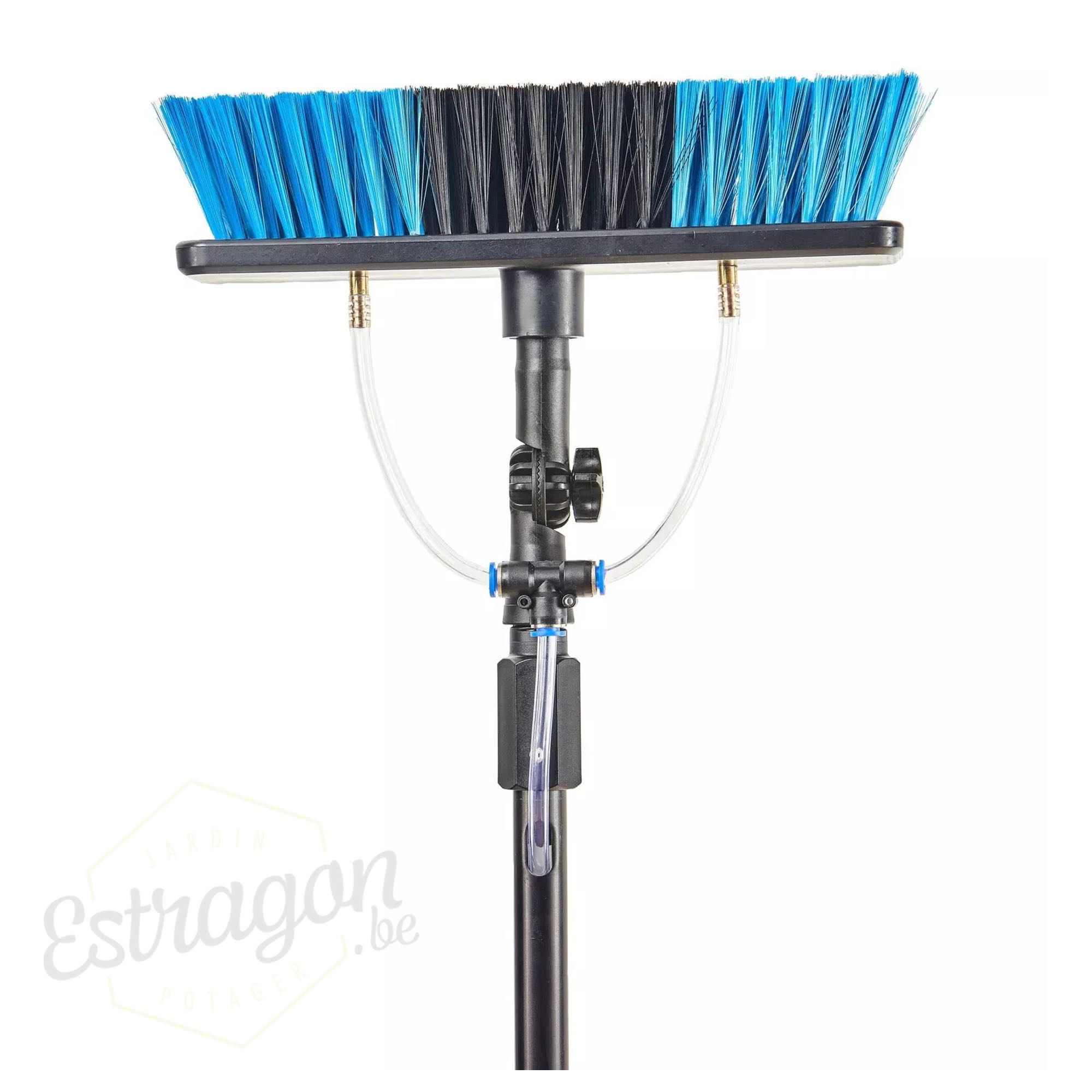 Brosse télescopique de nettoyage pour panneaux solaires – Jusqu’à 4,6 m avec distributeur Intégré 3